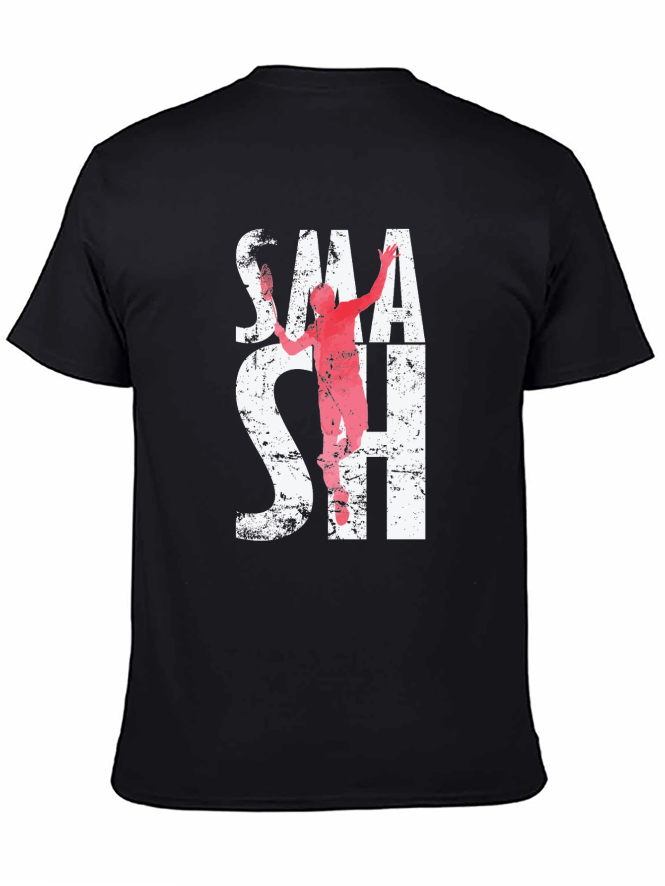 Smash Graphic Tee | Badminton Player T-Shirt