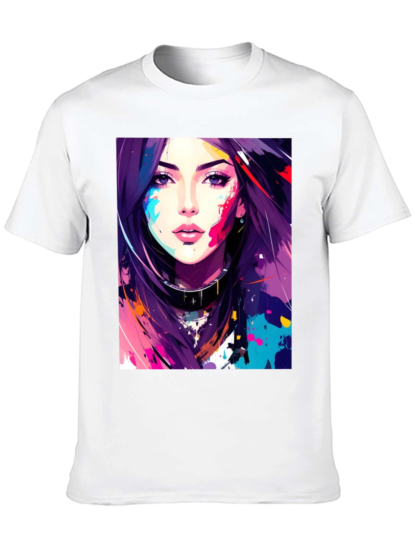 Abstract Art Girl Graphic T-Shirt