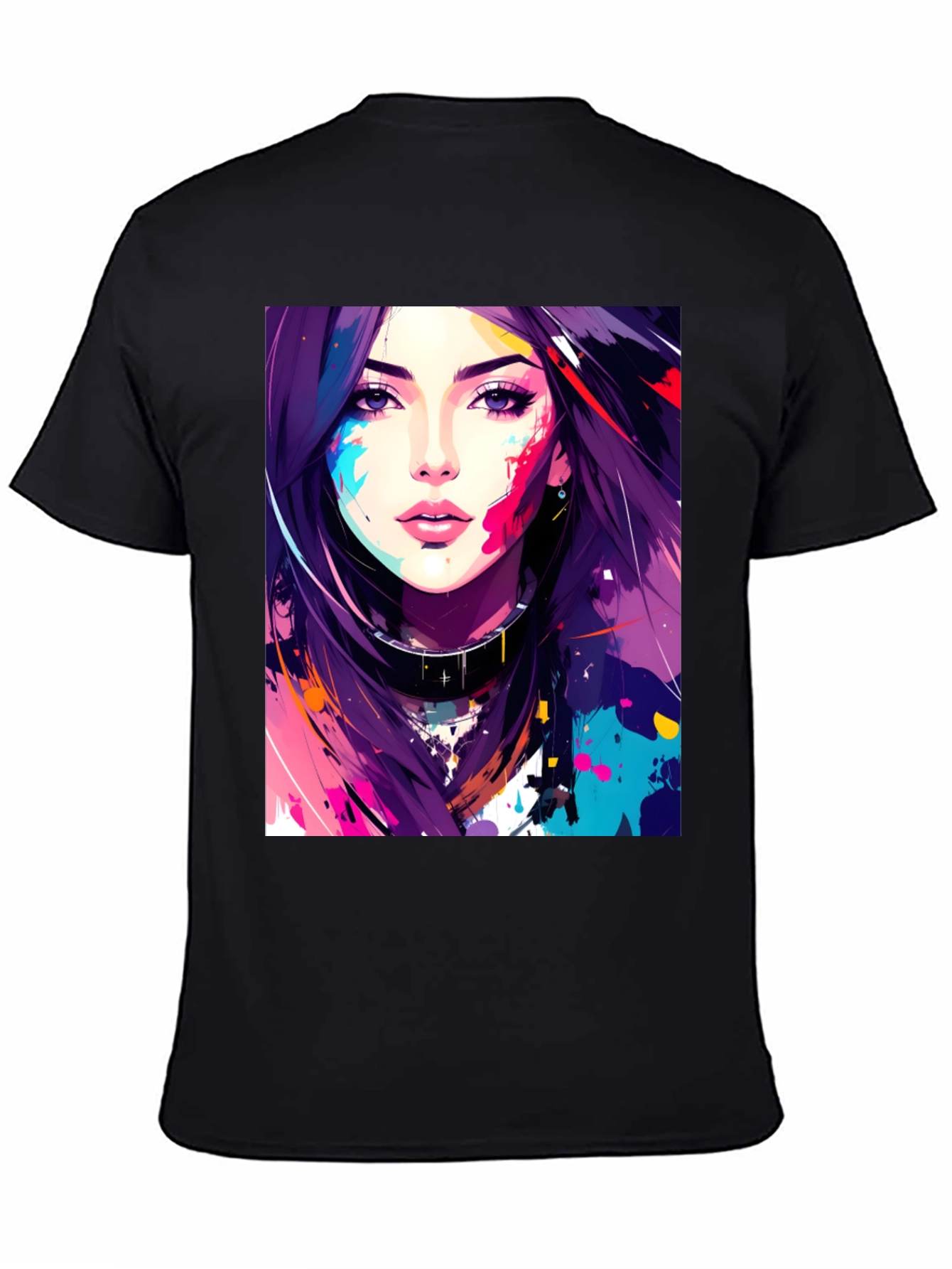Abstract Art Girl Graphic T-Shirt