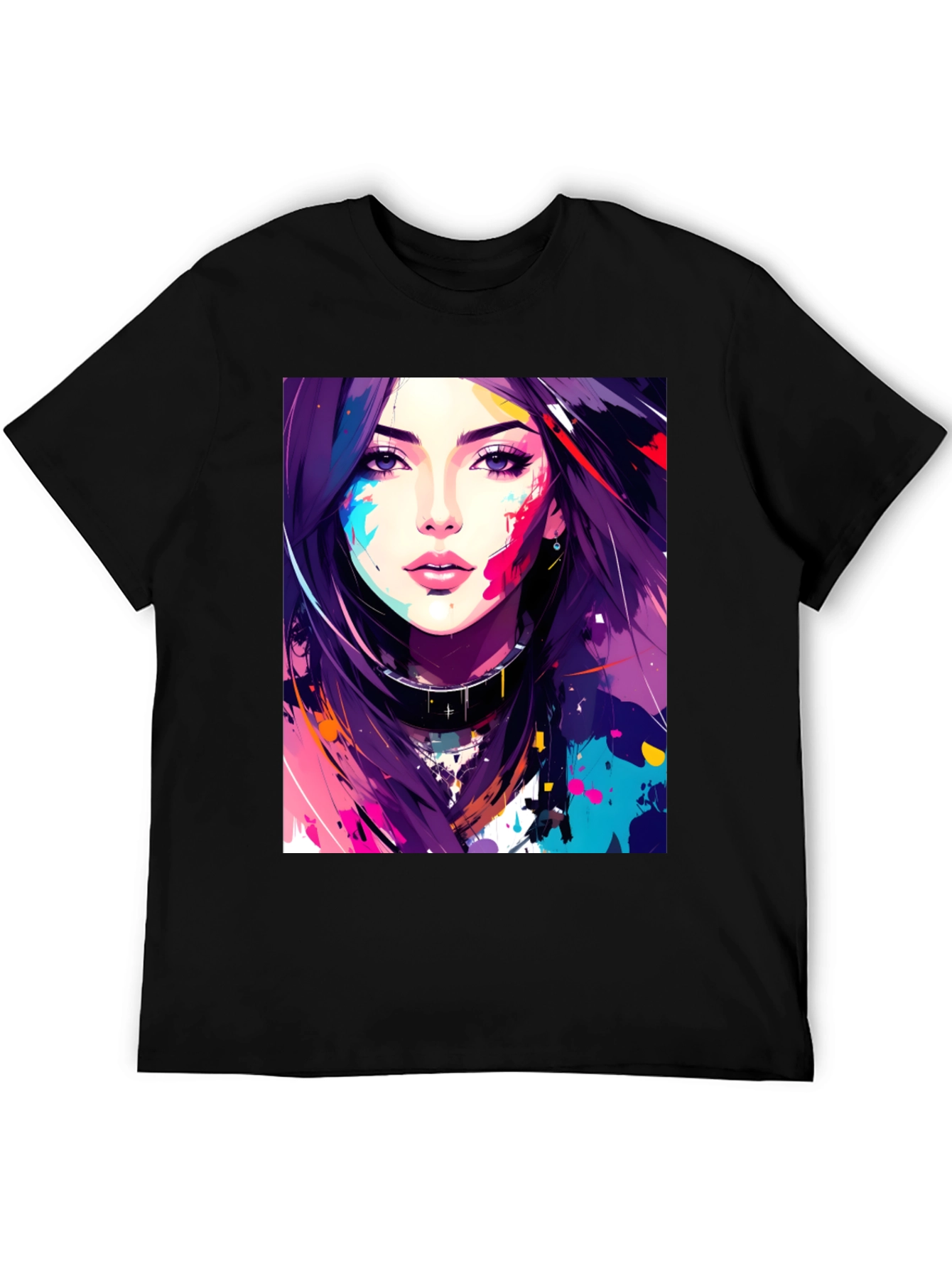 Abstract Art Girl Graphic T-Shirt