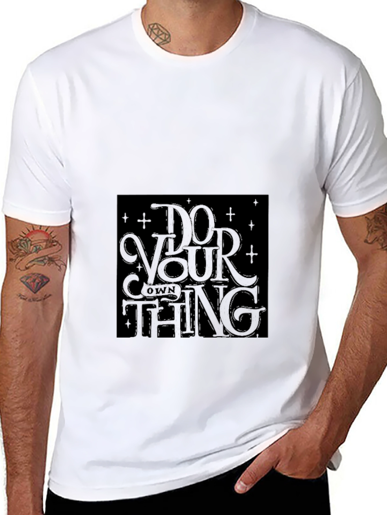 Do Your Own Thing Black Graphic Tee