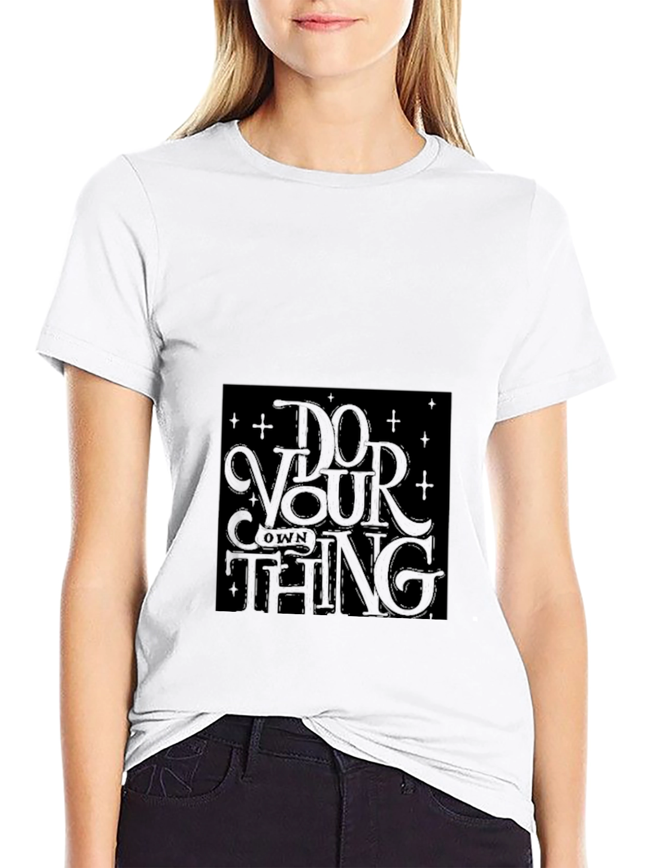 Do Your Own Thing Black Graphic Tee