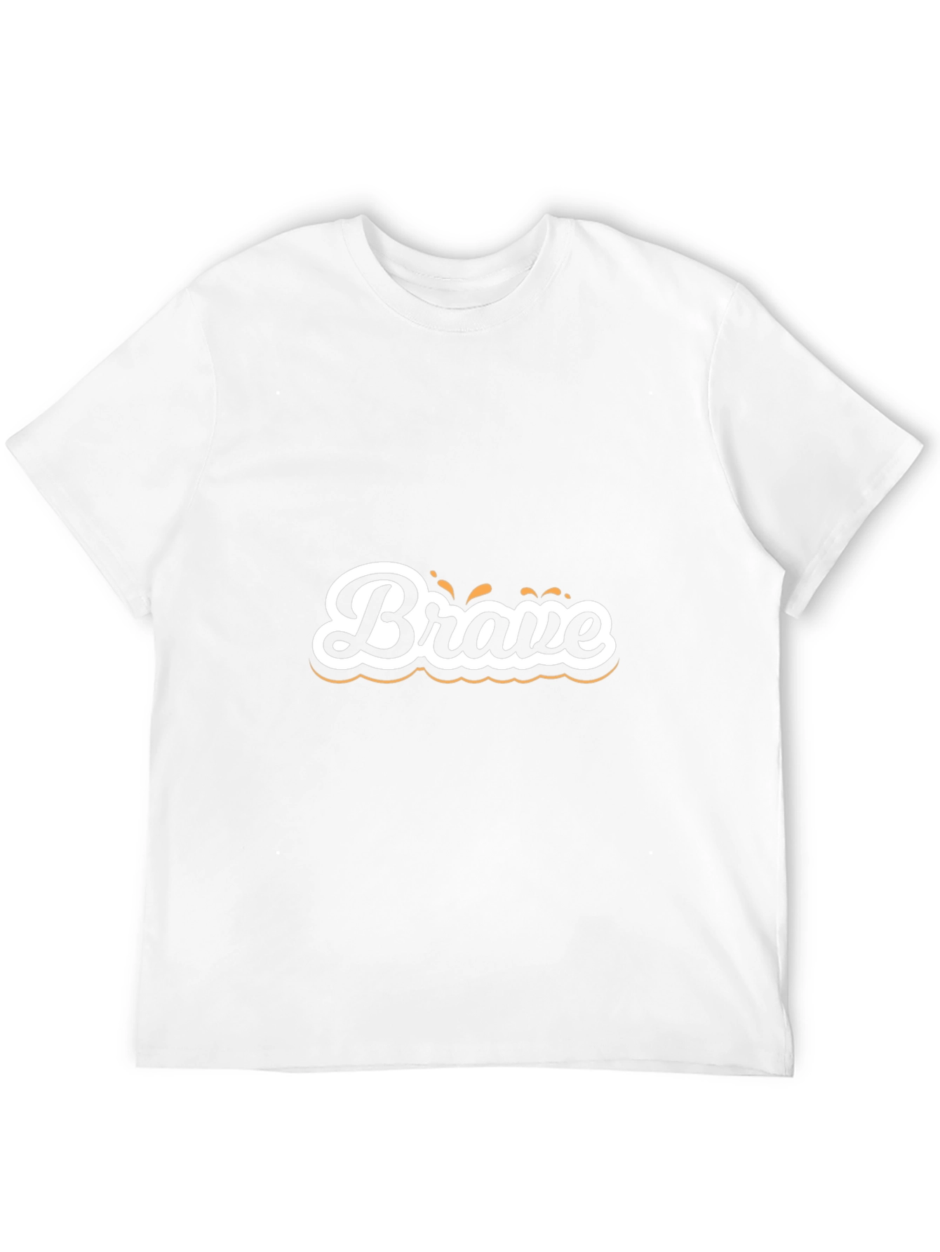 Brave Graphic Print Black T-Shirt