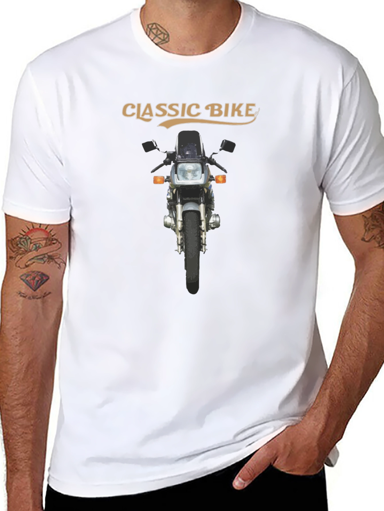Classic Bike T-Shirt - Motorcycle Design