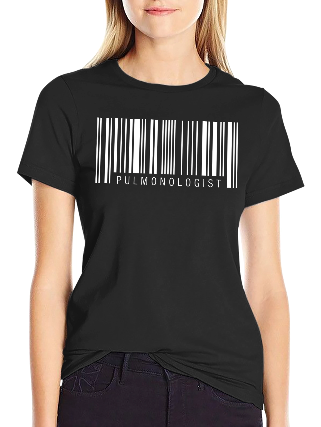 Pulmonologist Barcode T-Shirt - Medical Professional Tee
