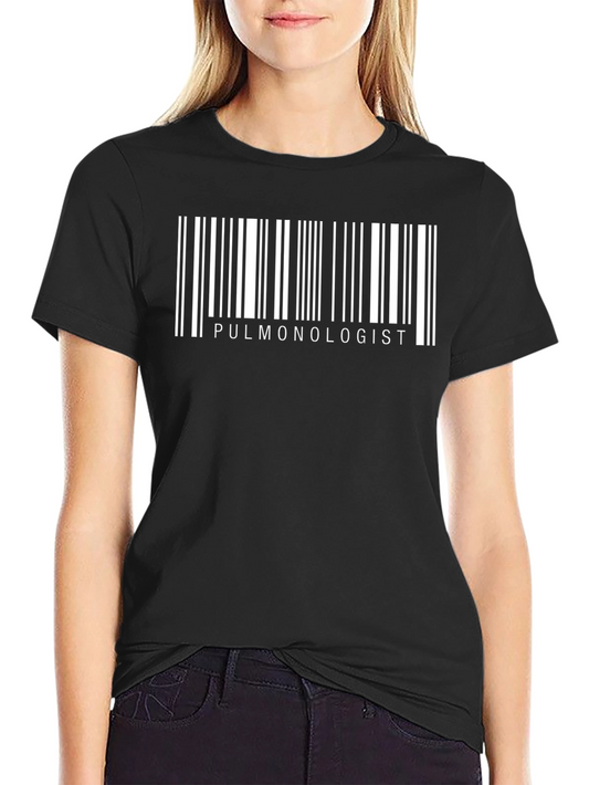 Pulmonologist Barcode T-Shirt - Medical Professional Tee