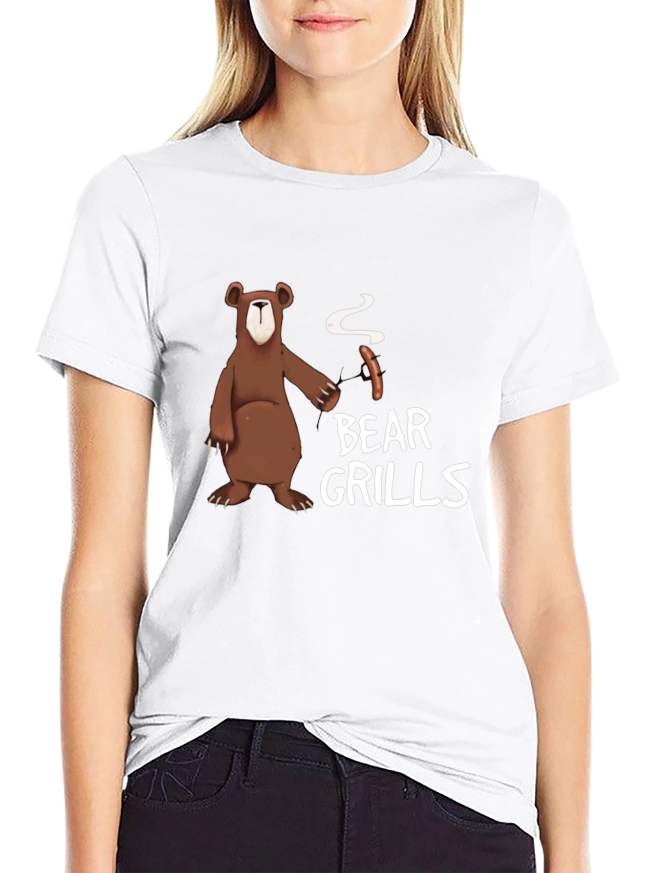 Bear Grills T-Shirt - Humorous BBQ Graphic Tee