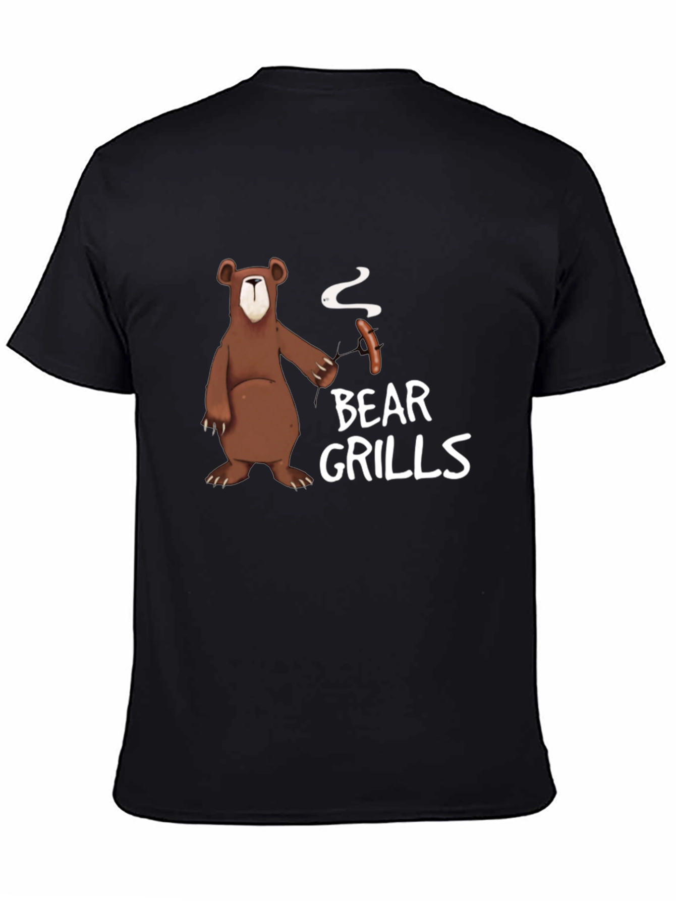 Bear Grills T-Shirt - Humorous BBQ Graphic Tee