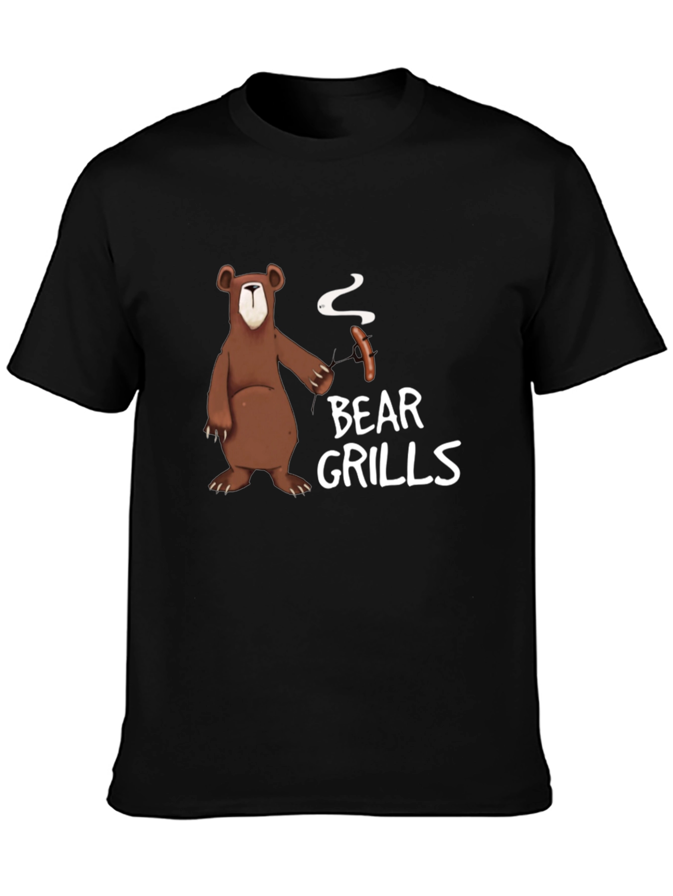Bear Grills T-Shirt - Humorous BBQ Graphic Tee