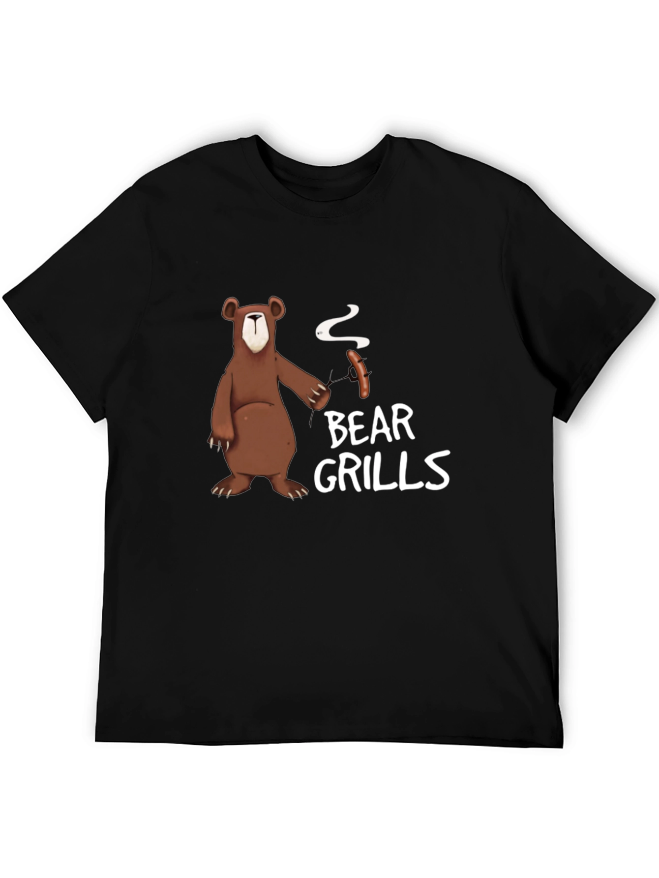 Bear Grills T-Shirt - Humorous BBQ Graphic Tee