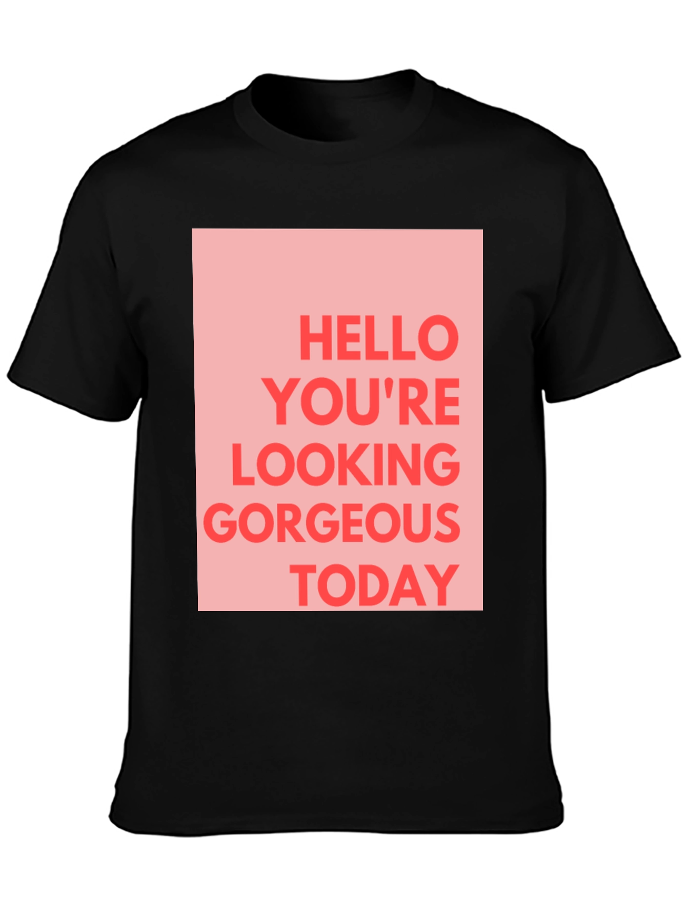 Gorgeous Today Graphic Tee - Stylish Black T-Shirt