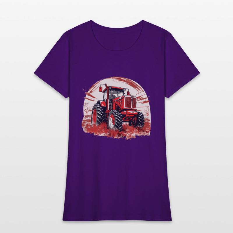 Fields of Power - Red Tractor in Action