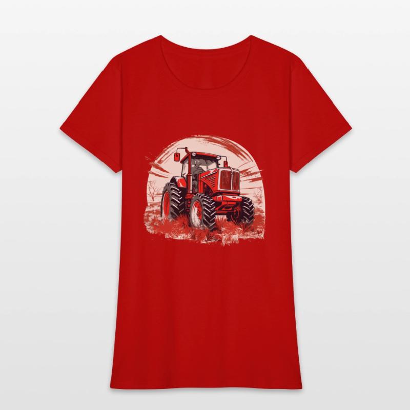 Fields of Power - Red Tractor in Action