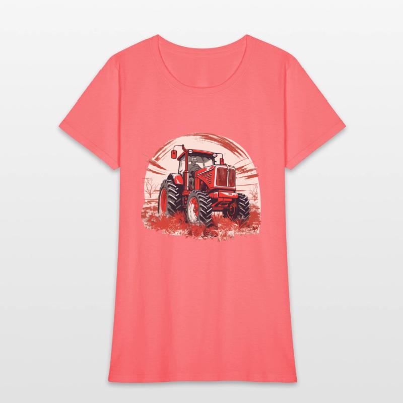 Fields of Power - Red Tractor in Action