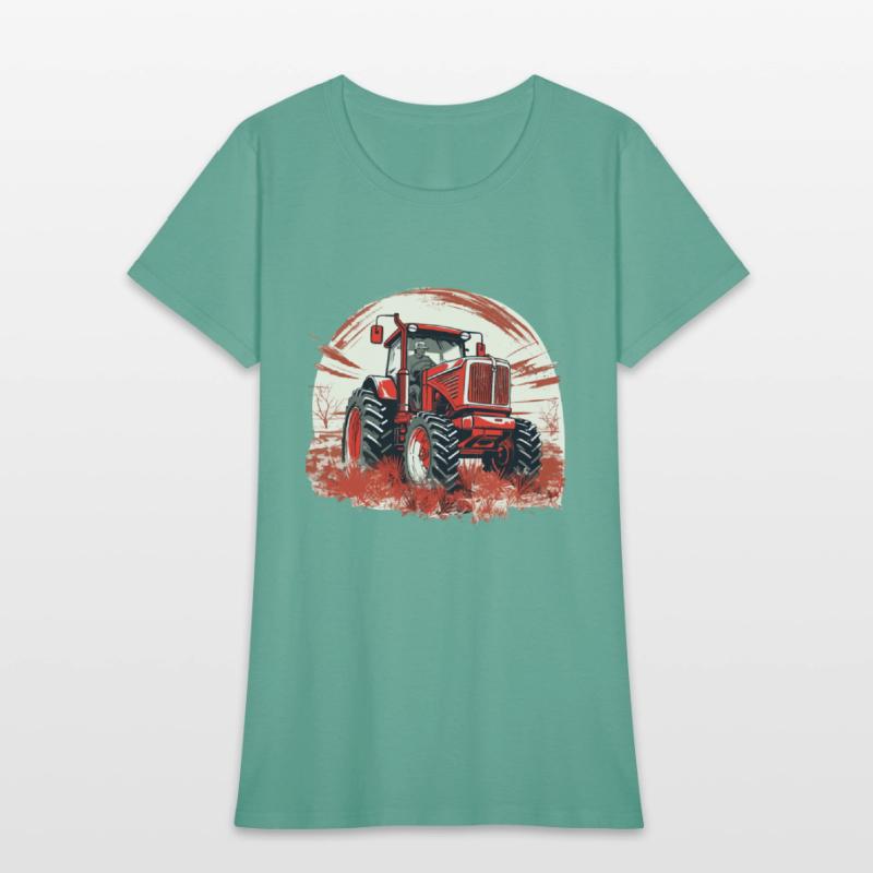 Fields of Power - Red Tractor in Action