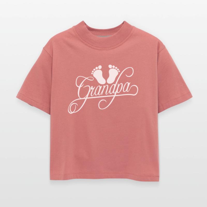 First Time Grandpa Baby Footprint Grandfather Love