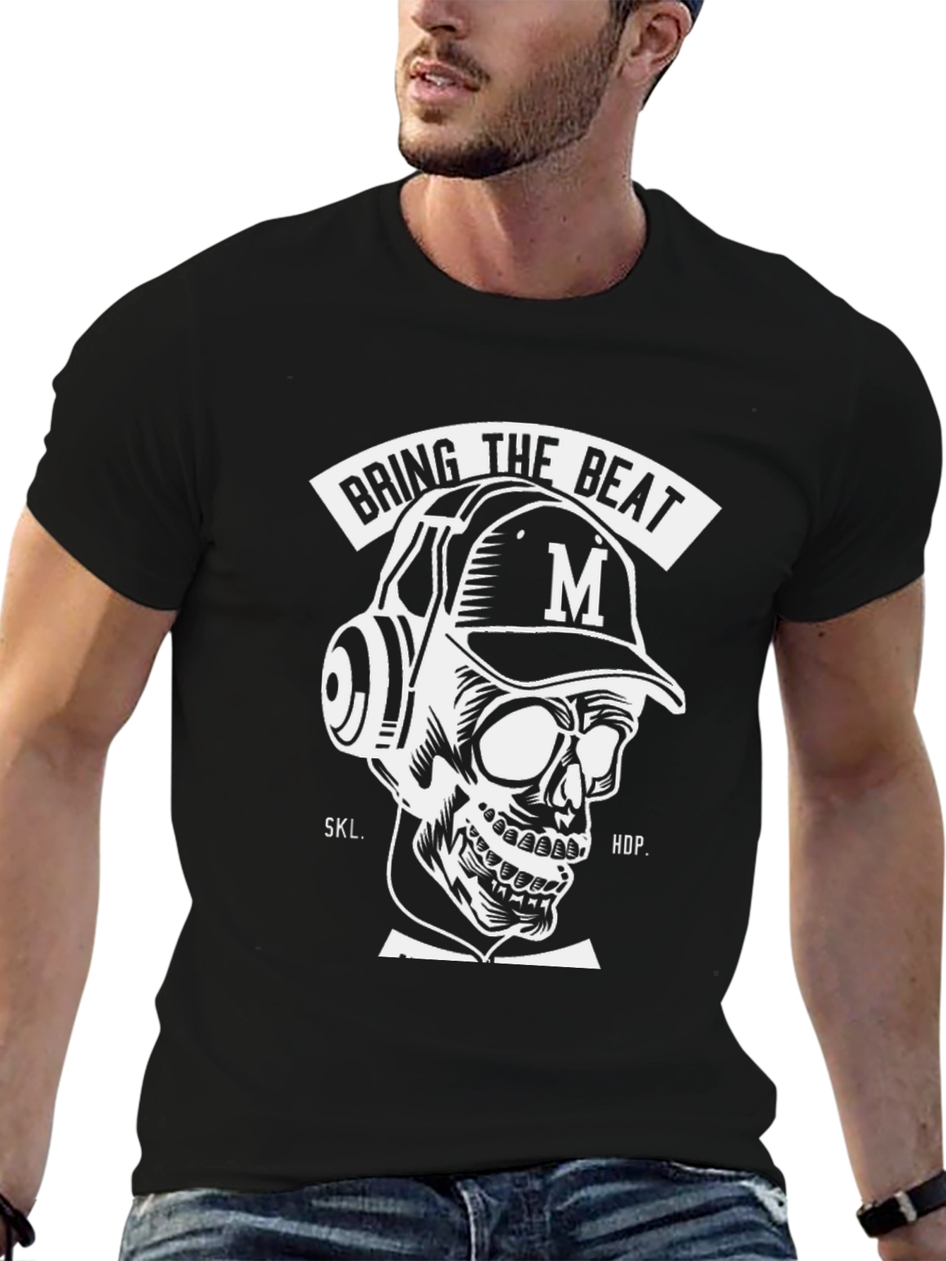 Bring the Beat Skull Graphic Tee
