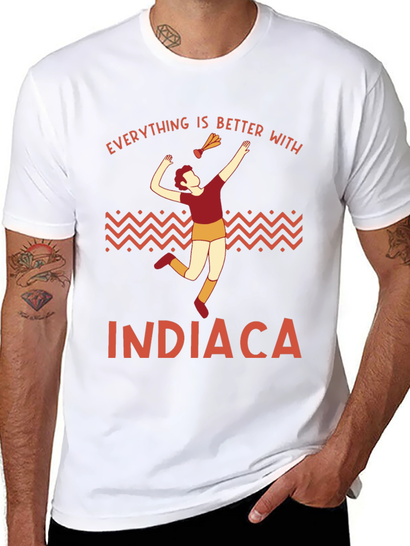 Indiaca Graphic T-Shirt - Everything is Better With Indiaca
