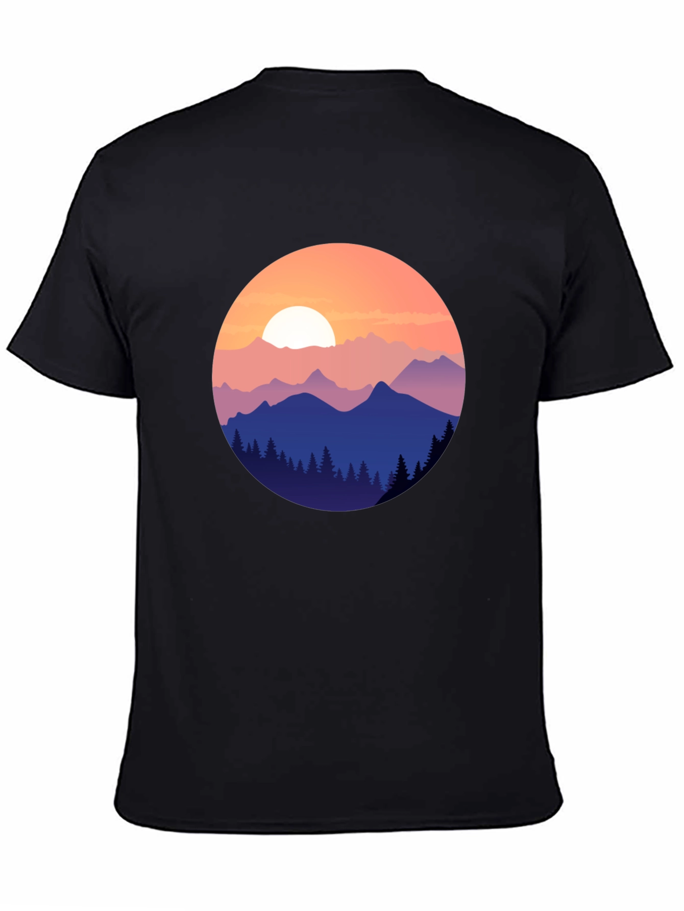 Mountain Sunset Graphic Tee - Nature Inspired Design