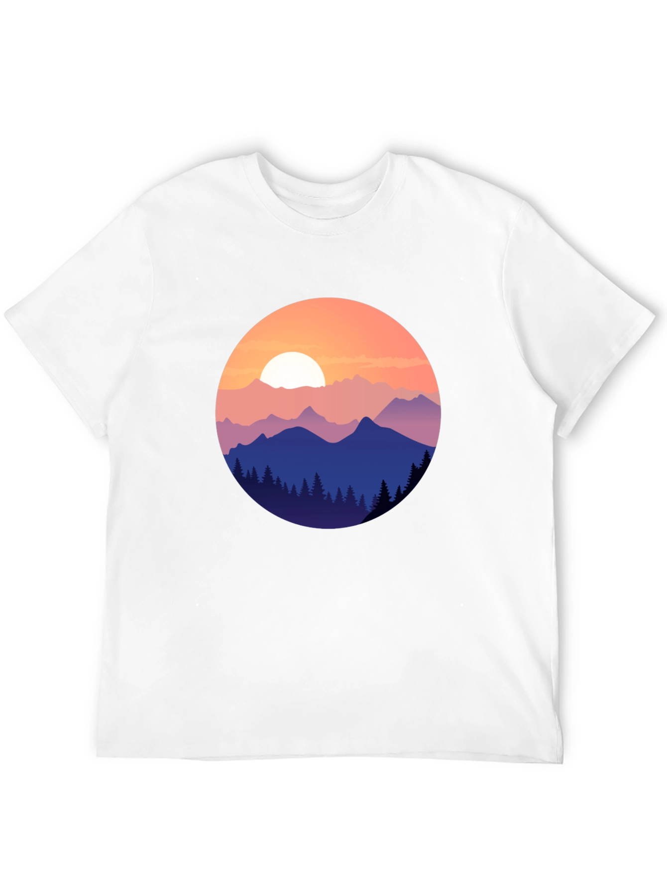 Mountain Sunset Graphic Tee - Nature Inspired Design