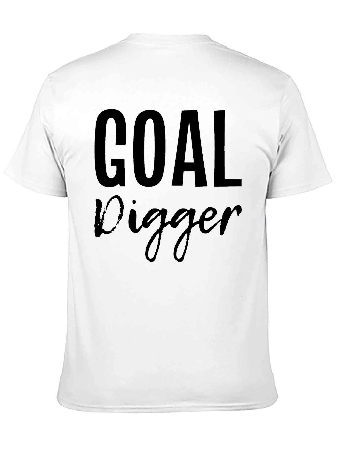 Goal Digger Graphic T-Shirt - Black Cotton Tee
