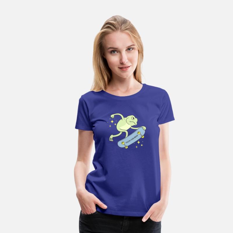 Follow Your Dream Funny Frog on a Skateboard Print