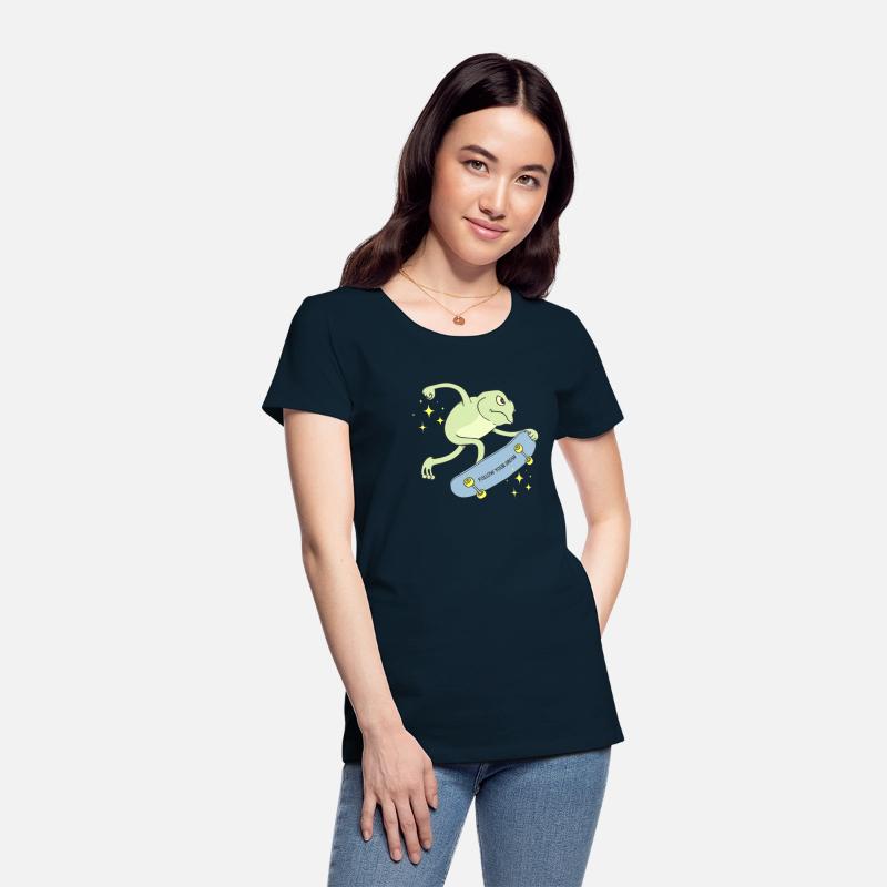 Follow Your Dream Funny Frog on a Skateboard Print