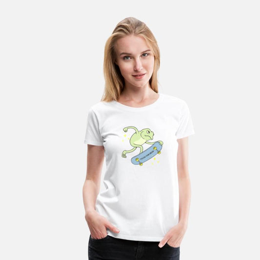Follow Your Dream Funny Frog on a Skateboard Print