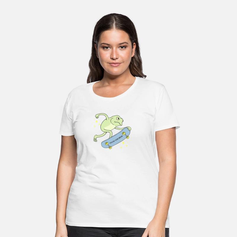 Follow Your Dream Funny Frog on a Skateboard Print