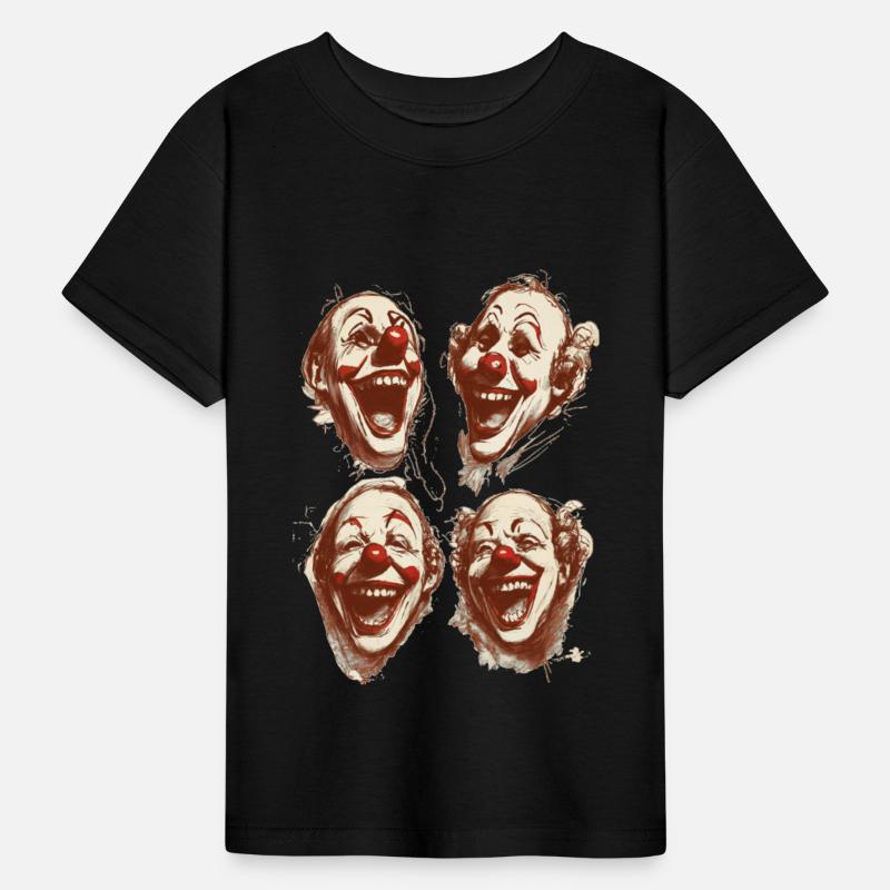 four face for happy clown shirt tshirt