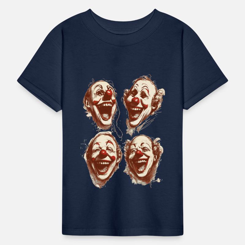 four face for happy clown shirt tshirt