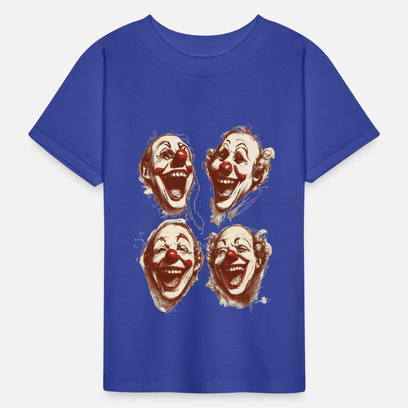 four face for happy clown shirt tshirt