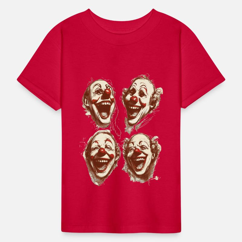 four face for happy clown shirt tshirt