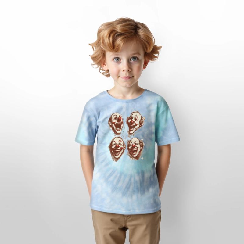 four face for happy clown shirt tshirt