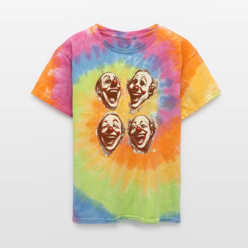 four face for happy clown shirt tshirt