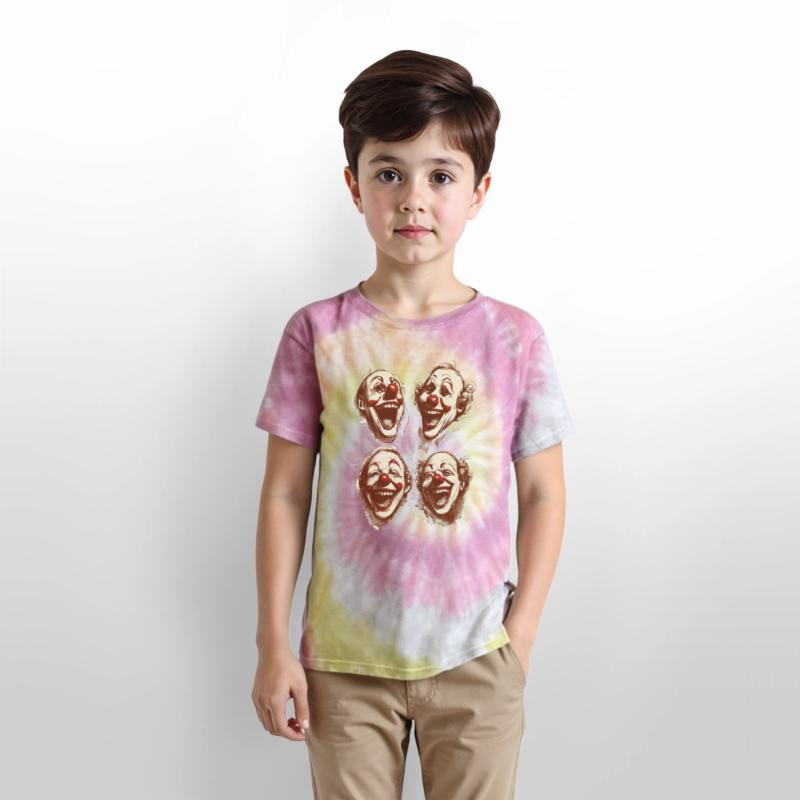 four face for happy clown shirt tshirt