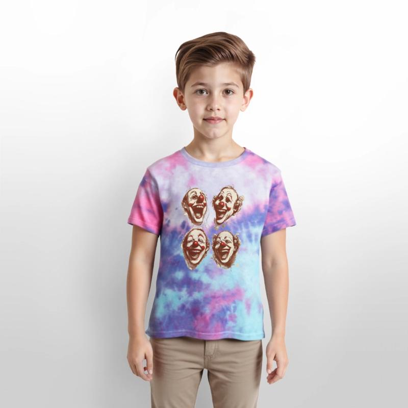 four face for happy clown shirt tshirt