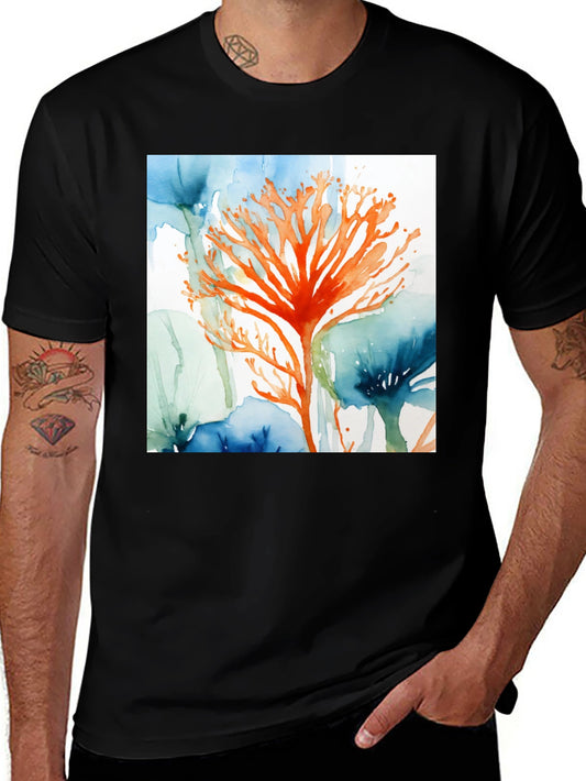 Watercolor Coral Reef Graphic T-Shirt