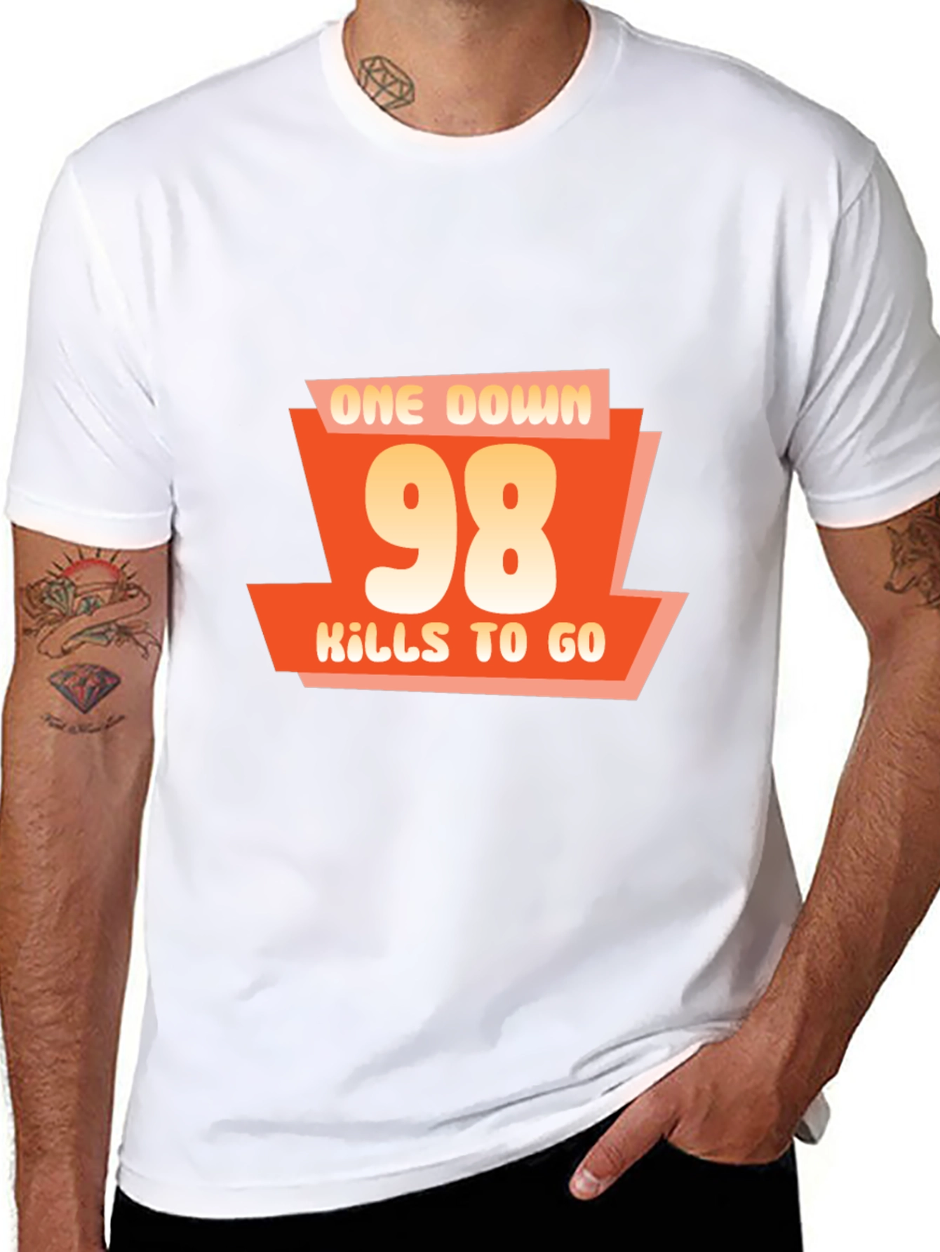 One Down 98 Kills to Go - Gamer T-Shirt