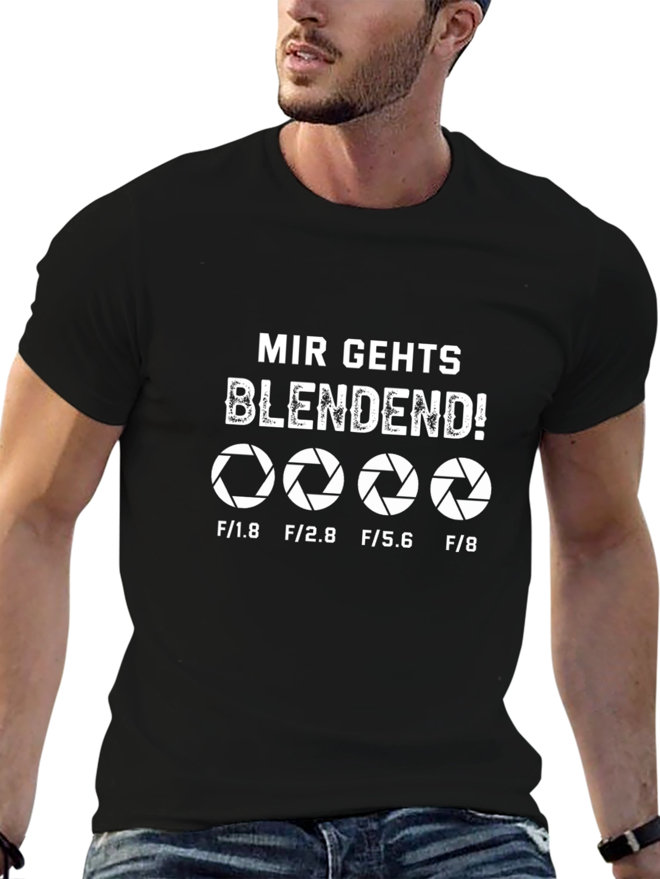 Mir Gehts Blendend Camera Aperture T-Shirt