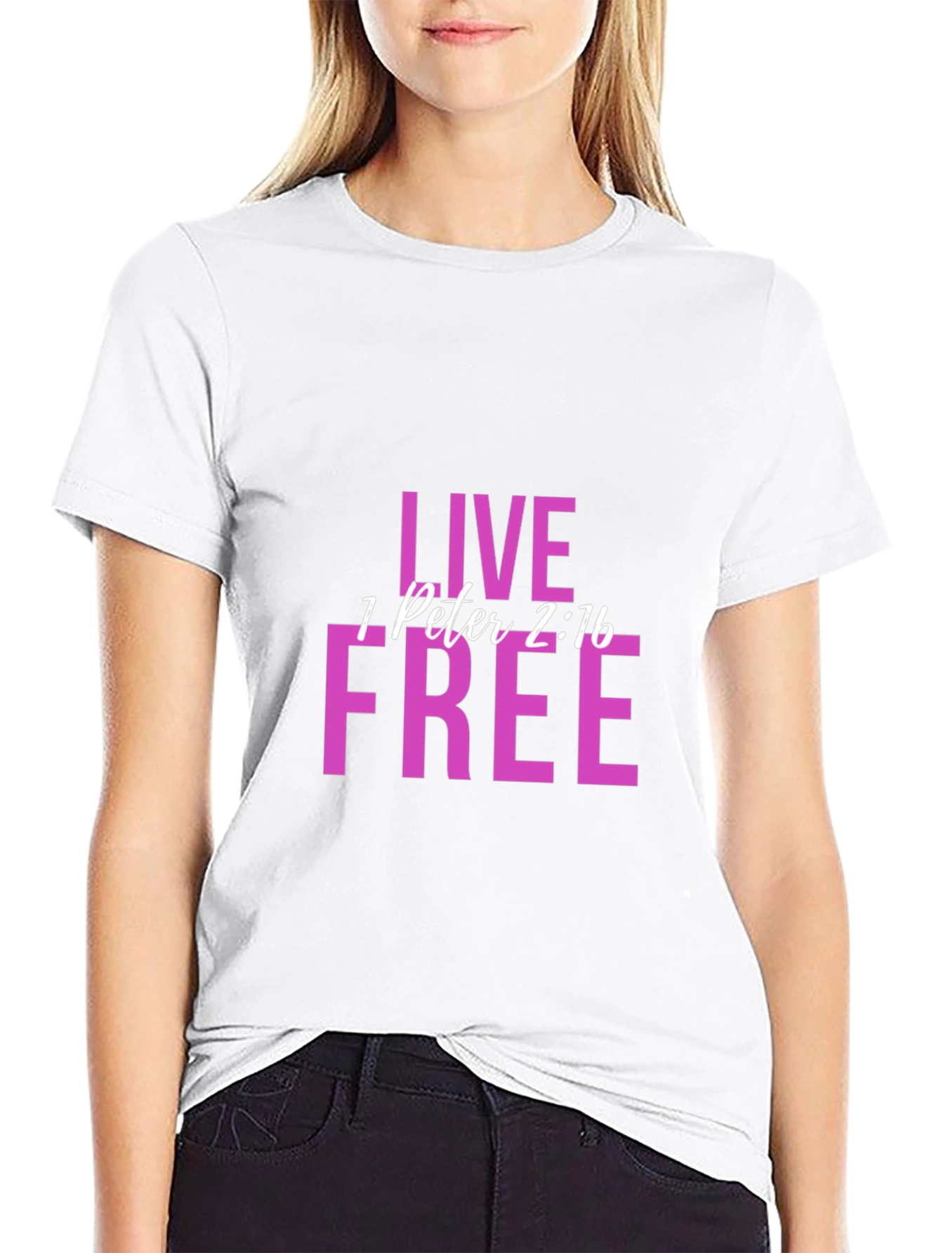 Live Free 1 Peter 2:16 Graphic T-Shirt