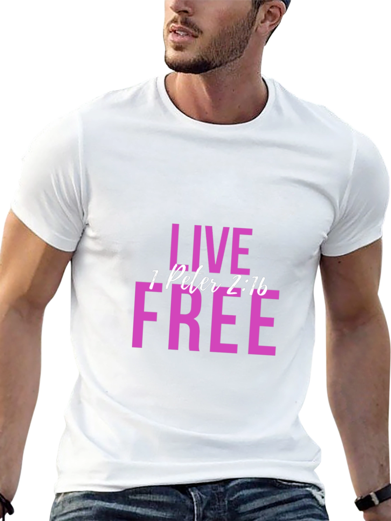 Live Free 1 Peter 2:16 Graphic T-Shirt
