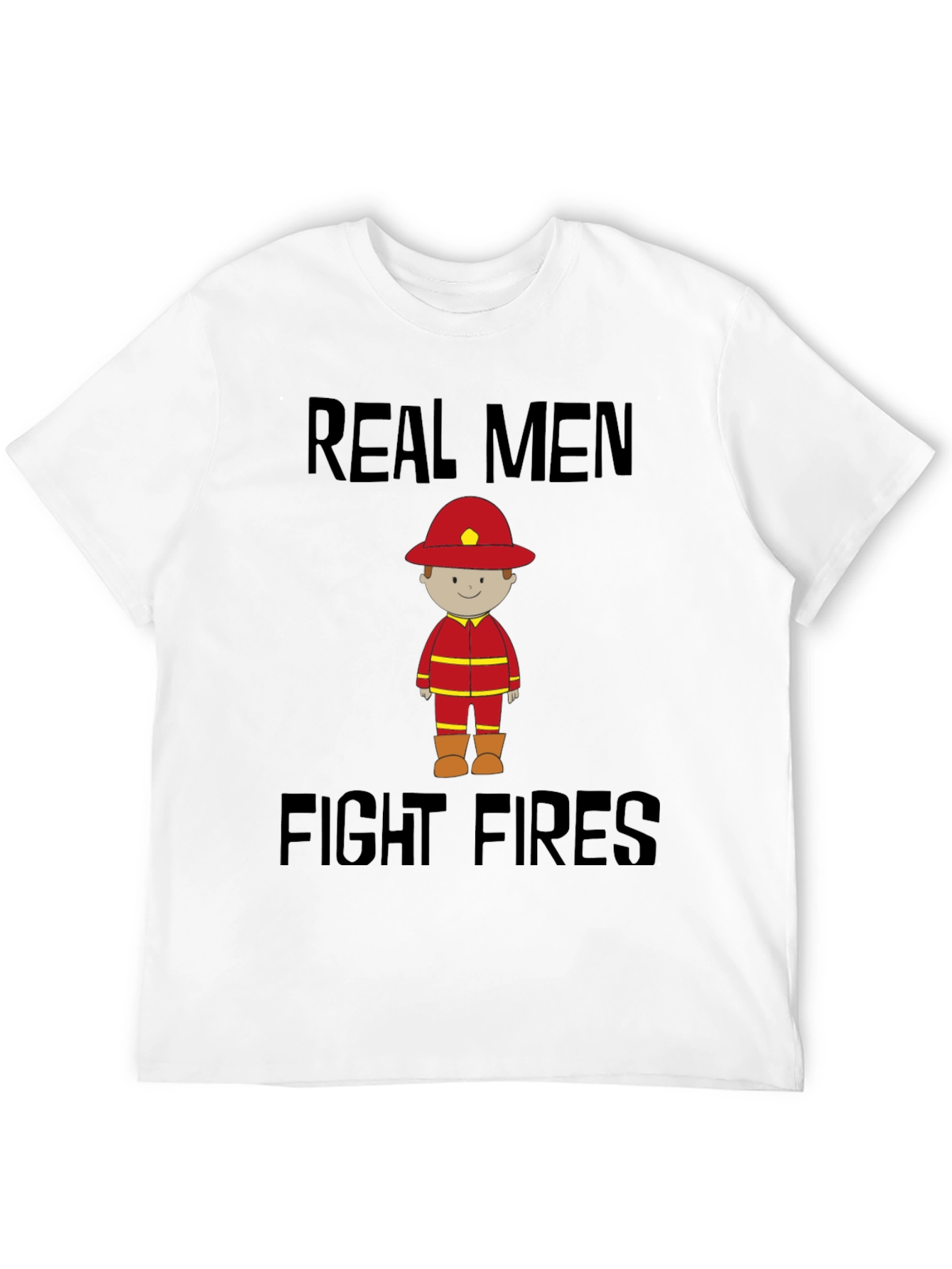 Real Men Fight Fires Graphic Tee