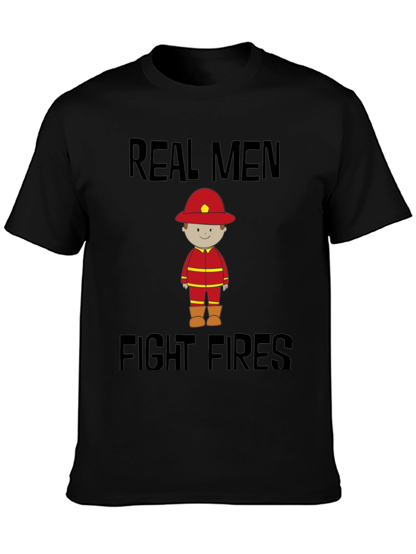Real Men Fight Fires Graphic Tee