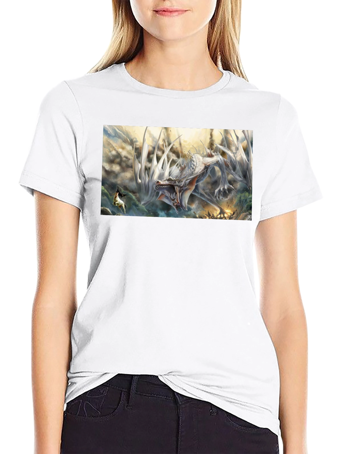 Dragon Battle Graphic T-Shirt