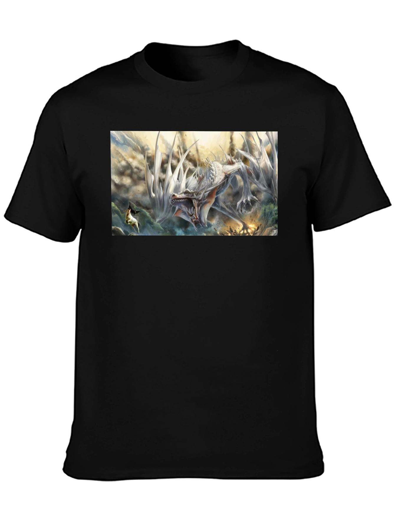 Dragon Battle Graphic T-Shirt