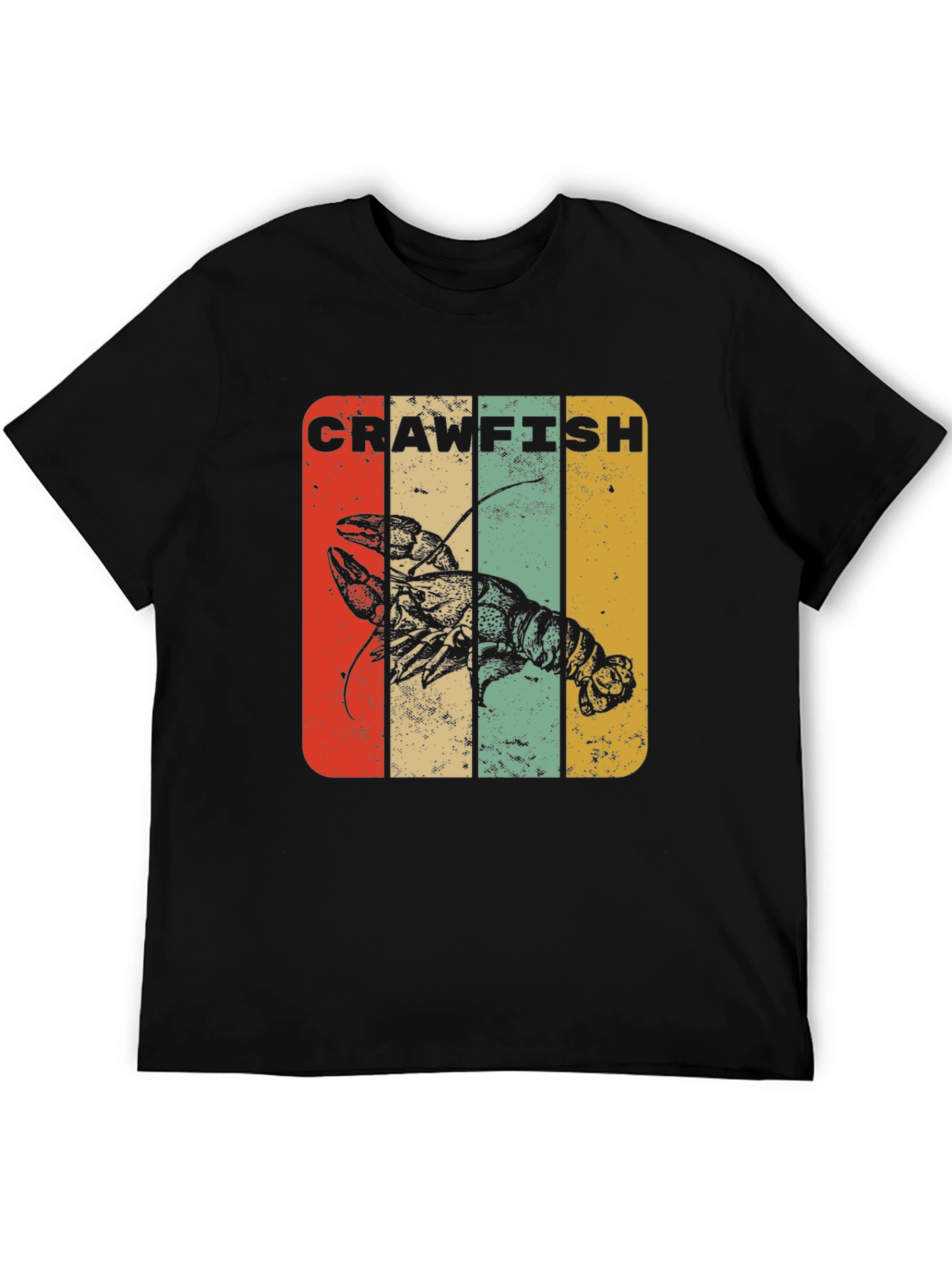 Crawfish Retro Graphic T-Shirt