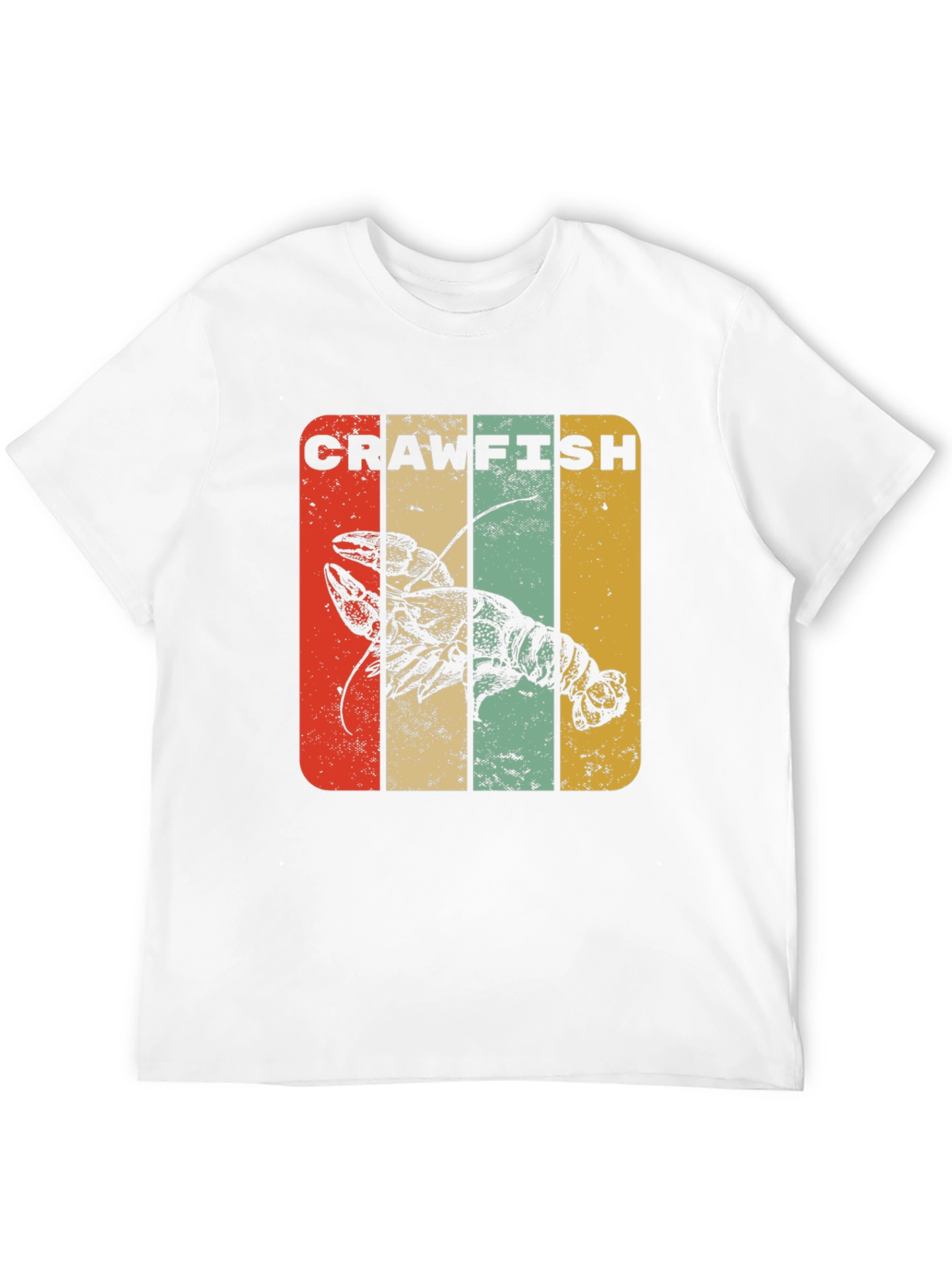 Crawfish Retro Graphic T-Shirt