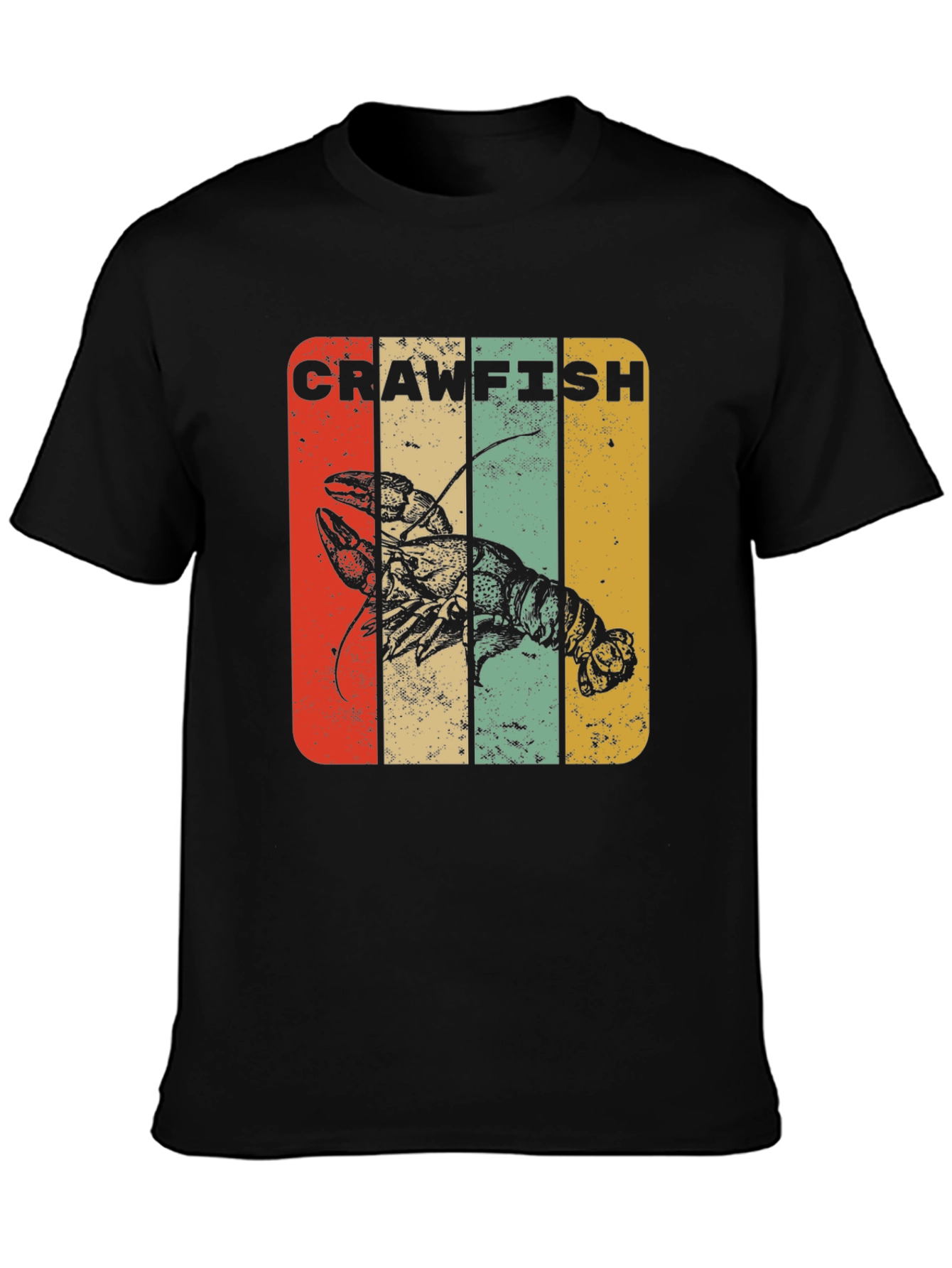 Crawfish Retro Graphic T-Shirt