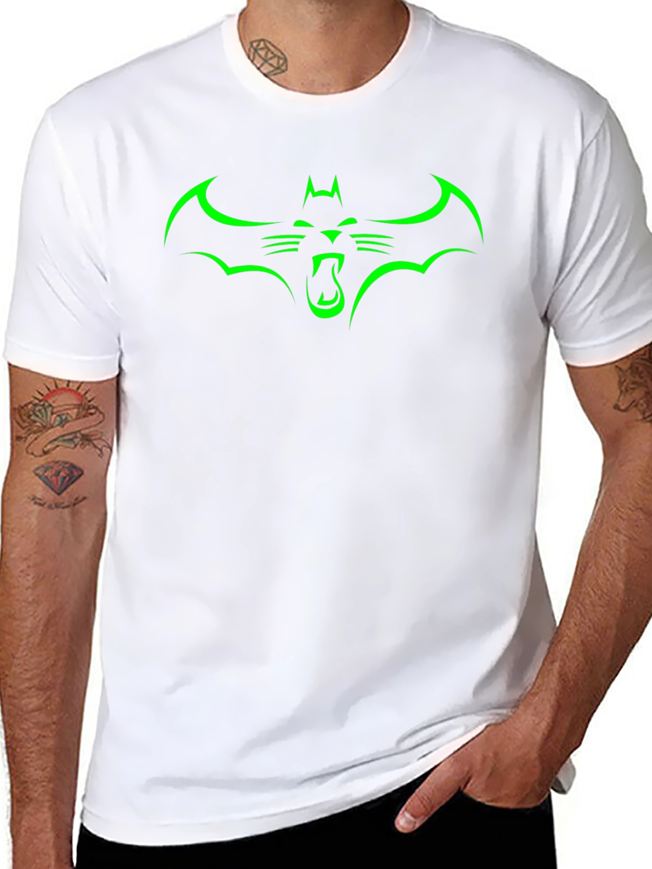 Green Neon Bat T-Shirt